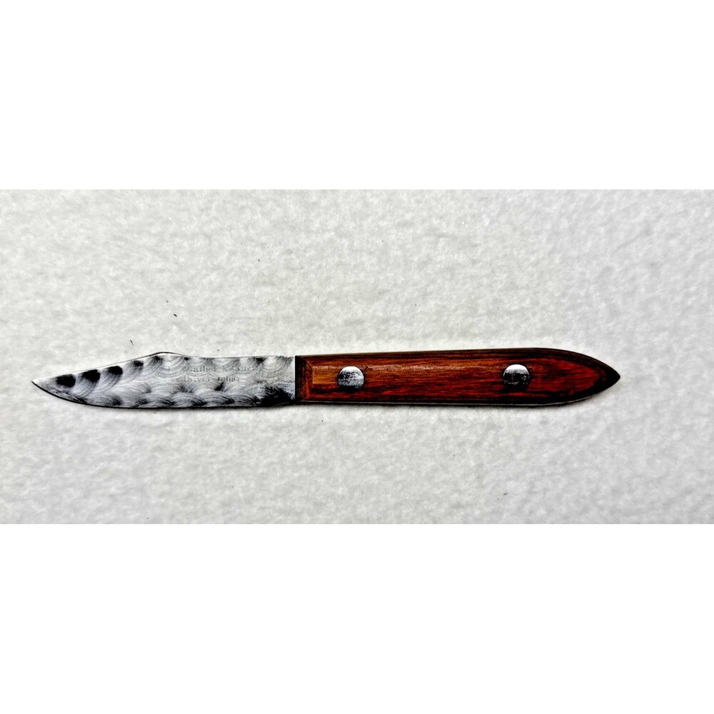 E Warther & Sons Vintage Paring Knife 2.75" Blade Wood Handle Dover Ohio USA